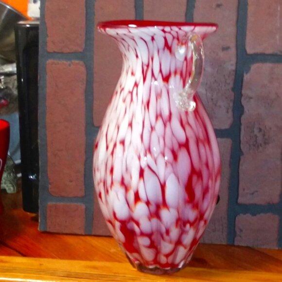 Lavorazione Arte Murano Hand Blown Art Glass Vase - Picture 3 of 13